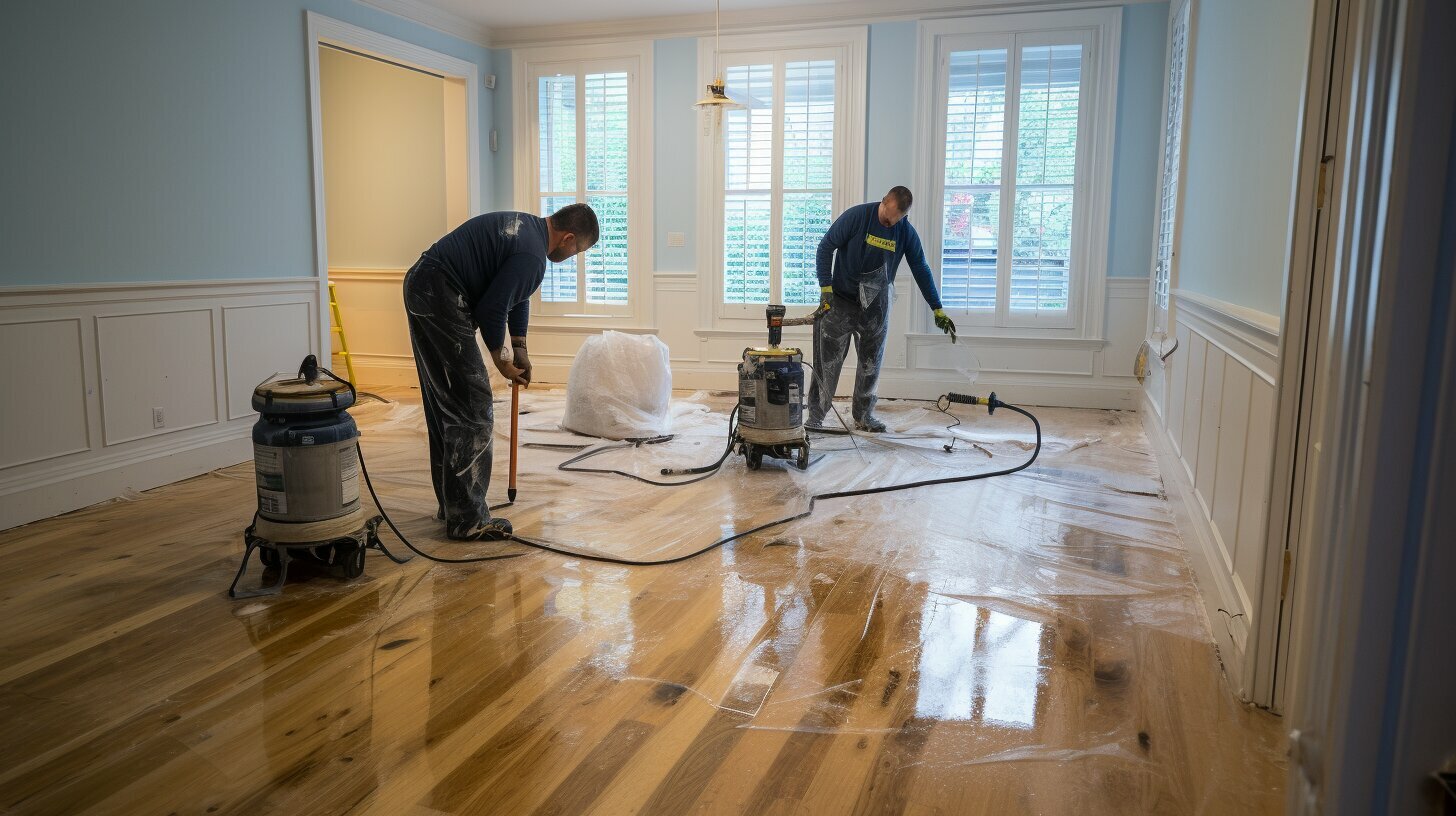 Suncoast Mold & Water Restoration crew at work on a Hollywood, FL job